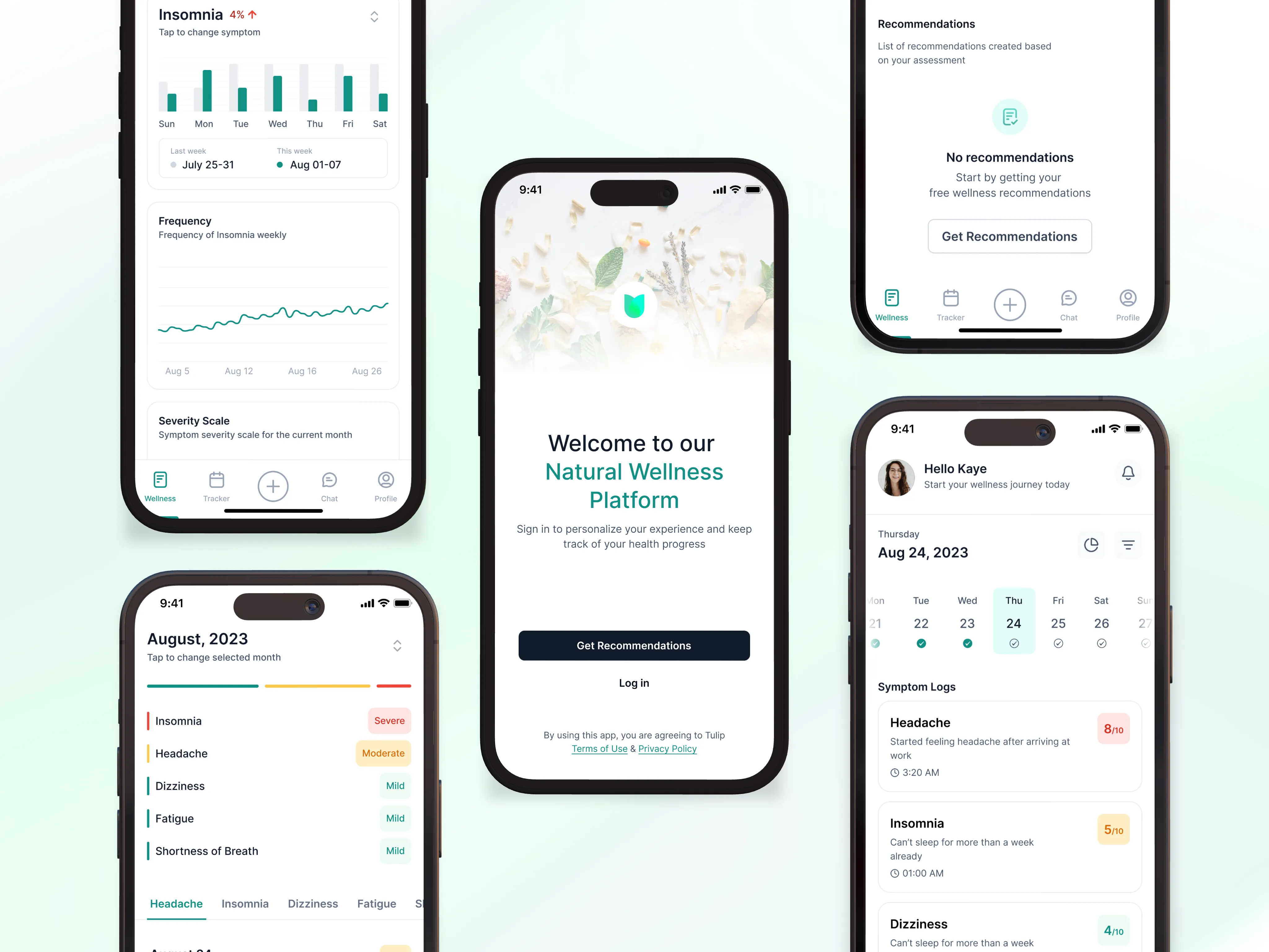 Tulip Health – Website, Web App & Mobile App